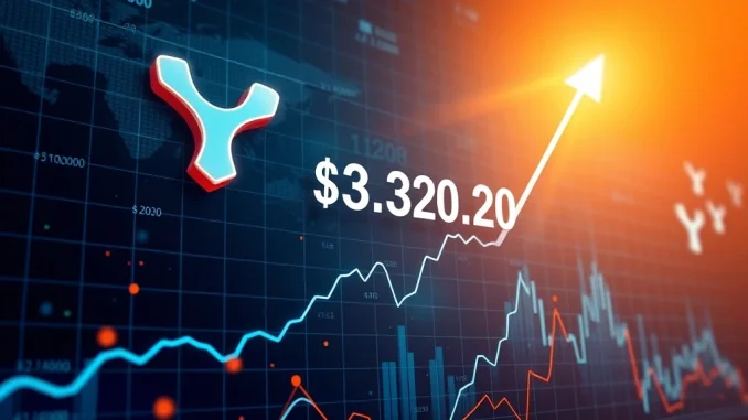A vibrant digital chart illustrating the significant XRP price surge, reflecting strong bullish momentum and market optimism.