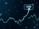 A crypto chart showing an XRP price target of $30, highlighted by a cup and handle pattern, symbolizing potential growth.