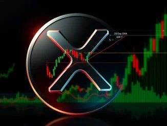 A chart illustrating XRP's 20-day EMA retest after a bullish triangle breakout, highlighting critical XRP price prediction points.