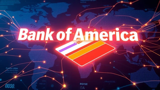 Visualizing Bank of America's strategic interest in RLUSD stablecoin, highlighting the impact of regulatory advances on digital asset adoption and the future of XRP.