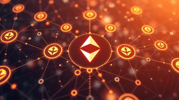 Illustrates 1inch facilitating revolutionary bridge-free Solana EVM swaps, depicting seamless cross-chain interoperability.
