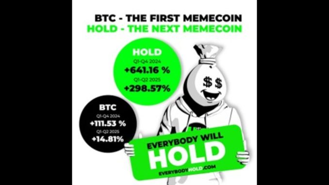 Everybody $HOLD: The Worldwide Crypto Movement Expands to Base Chain Everybody $HOLD: The Worldwide Crypto Movement Expands to Base Chain