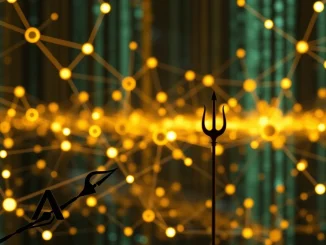 Visualizing a16z Poseidon's innovative decentralized AI data layer, ensuring ethical and legally licensed AI training data.