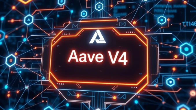 Aave V4 announcement by Stani Kulechov, signaling a significant upgrade for decentralized finance.
