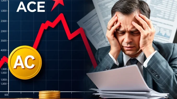 ACE cryptocurrency price crash amid regulatory scrutiny and governance concerns