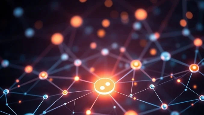 ACH token surges in cryptocurrency market with glowing transaction network