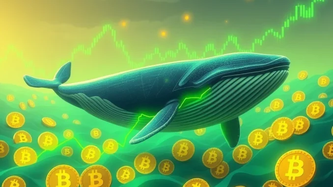 Visualizing AguilaTrades' impressive Bitcoin long position, highlighting the significant unrealized gains and strategic market play in crypto.