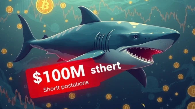 Shocking Move: AguilaTrades Opens $100M Bitcoin Short as Long Orders Linger Bitcoin whale AguilaTrades places a $100M short position on BTC
