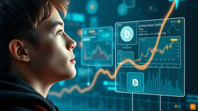 Gen Z actively engaging with AI crypto trading platforms, symbolizing their leadership in market growth and technological adoption.
