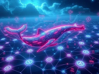 An AI-driven crypto asset management platform attracting crypto whales from Solana and XRP, symbolizing market shifts.