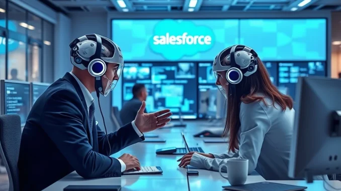 AI and human collaboration boosting productivity at Salesforce