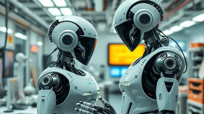 AI-resistant jobs requiring human skills in a futuristic workplace