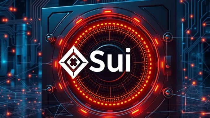 AI Vaults Revolutionize DeFi: NODO and Momentum DEX on Sui AI vaults optimizing liquidity on the Sui blockchain, symbolizing automated DeFi strategies through NODO and Momentum DEX.