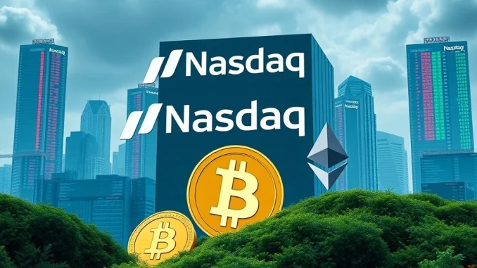 AirNet Technology's groundbreaking $180M crypto funding represented by digital currencies flowing into a traditional exchange logo.