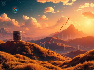 Visualizing Alphabet Q2 Revenue surge, depicting AI innovation and cloud growth driving significant financial success for the tech giant.