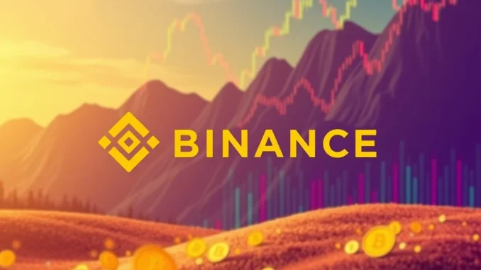 Visualizing significant altcoin inflows to Binance, reflecting peak crypto trading activity and heightened market interest.