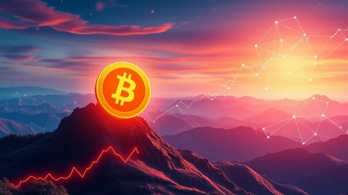 Digital charts showing an altcoin rally with symbols for BlockDAG, Sui, Stellar, and Polygon, indicating significant market growth.