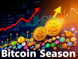 Visualizing the Altcoin Season Index at 34, showing Bitcoin's current market dominance over altcoins in cryptocurrency trends.