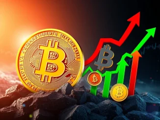 Visualizing the crypto market shift: Bitcoin price struggles while altcoin season sees explosive growth.