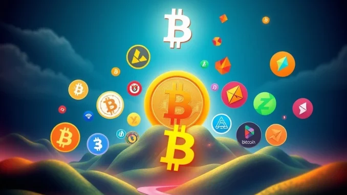 A visual representation of the Altcoin Season Index showing altcoins outperforming Bitcoin, signaling a vibrant crypto market.