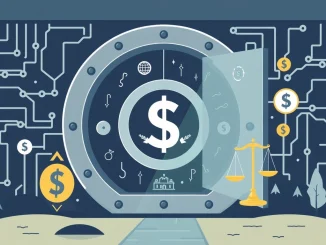 Visualizing the secure launch of the Anchorage Ethena USDtb, the first GENIUS Act stablecoin, signifying trust and regulatory compliance in digital assets.