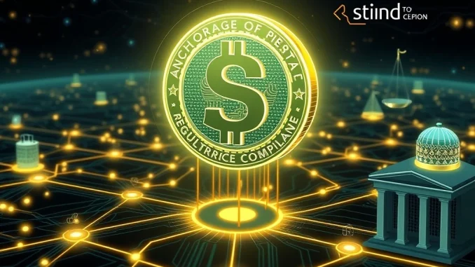 Anchorage Digital and Ethena Labs collaborate on the revolutionary GENIUS-compliant USDtb stablecoin, symbolizing a new era of stablecoin regulation.