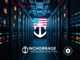 Anchorage Digital's new stablecoin platform, symbolizing the integration of crypto assets under the GENIUS Act.