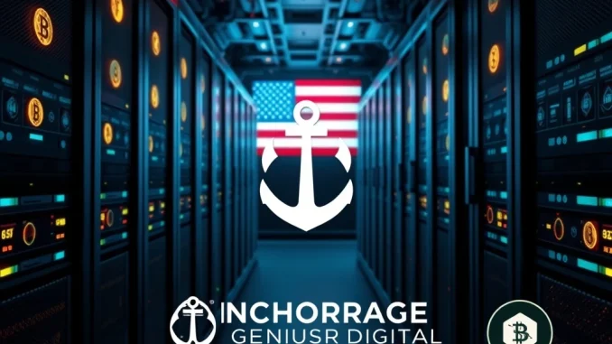 Anchorage Digital's new stablecoin platform, symbolizing the integration of crypto assets under the GENIUS Act.