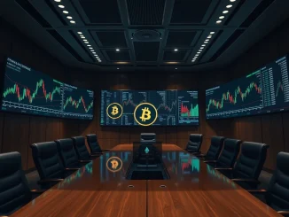 Charts displaying significant crypto gains alongside traditional finance data, symbolizing Anemoi International's innovative approach to corporate treasury management.