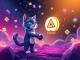 Animoca Brands and Cool Cats NFT characters shaking hands, symbolizing a strategic investment and partnership in the blockchain gaming sector.
