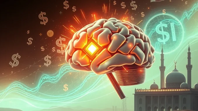 Anthropic's Astounding $150 Billion AI Funding Drive Signals a New Era of Global Tech Investment A glowing AI chip surrounded by currency symbols, symbolizing Anthropic's massive AI investment and its soaring valuation.
