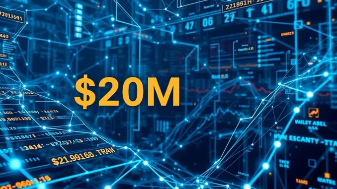 Visualizing aPriori funding: Digital assets and secure blockchain infrastructure powered by a $20M investment for advanced DeFi trading.