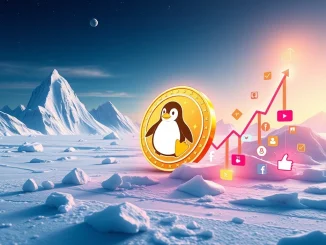 Arctic Pablo presale coin with potential 16,029.03% ROI in a futuristic icy landscape