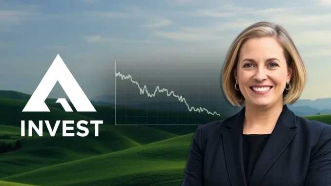 ARK Invest's Crucial Move: Unpacking the $8.64M Coinbase Stock Sale Cathie Wood and ARK Invest logo overseeing a chart showing Coinbase stock activity, indicating a significant sale of Coinbase stock.