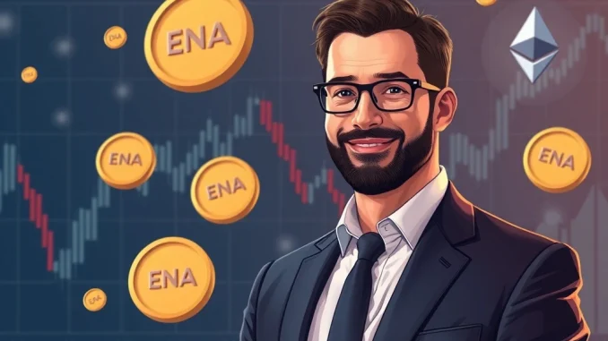 Prominent crypto figure Arthur Hayes making a significant ENA token crypto investment, indicating his confidence in the Ethereum ecosystem.