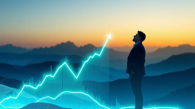 Arthur Hayes discusses his HYPE crypto price prediction with an upward trending chart in the background, signifying a potential 126x surge.