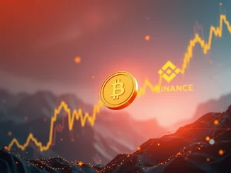 A chart showing a dramatic 64.94% drop in the Aspecta Token price after its Binance Airdrop launch, symbolizing market volatility.