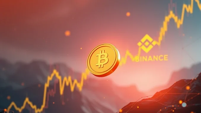 A chart showing a dramatic 64.94% drop in the Aspecta Token price after its Binance Airdrop launch, symbolizing market volatility.