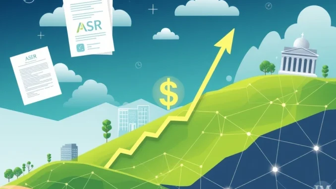 ASR Crypto Explodes: Unprecedented 1106% Surge Driven by Institutional Adoption and Regulatory Clarity A chart showing the dramatic ASR crypto surge, illustrating the impact of institutional adoption and new regulatory frameworks.