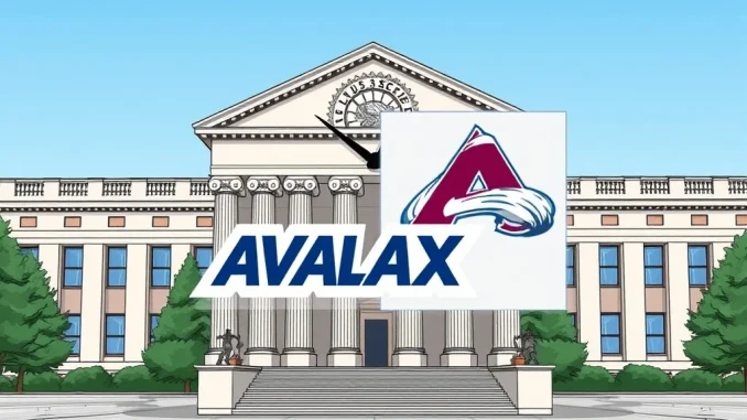 An illustration depicting the SEC's decision delay on the Grayscale Avalanche ETF, impacting the crypto market.