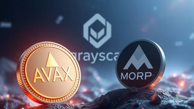 AVAX and MORPHO tokens highlighted in Grayscale's Research Top 20 for cryptocurrency growth