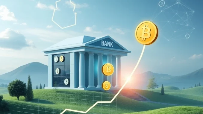 Revolutionary Bank Stablecoins: Unlocking a $75 Billion Surge with Regulatory Clarity A visual representation of bank stablecoins integrating into traditional finance, leading to a projected stablecoin surge.