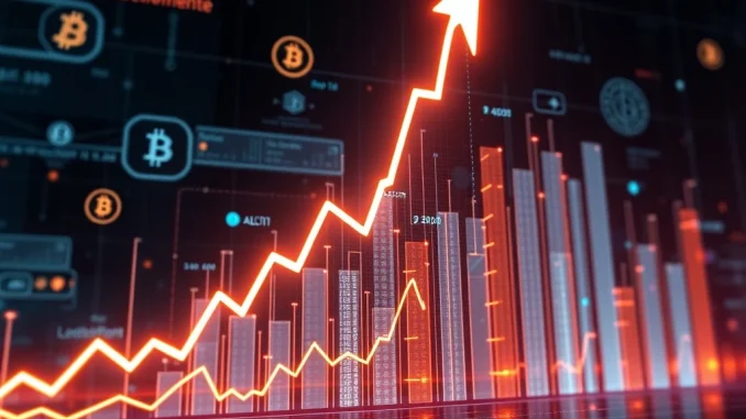 Visualizing the monumental BIGTIME cryptocurrency surge, showcasing its rapid growth fueled by strategic expansion and institutional adoption.