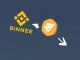 Binance logo next to Fusionist (ACE) symbol, illustrating the upcoming Binance ACE suspension for network upgrade.