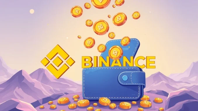 Exciting Binance Airdrop: Second SHELL Token Distribution Commences Illustration of a Binance airdrop distributing SHELL tokens to users, highlighting the second SHELL token distribution event.