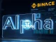 Binance Alpha platform spotlighting the Alttown (TOWN) token, symbolizing a new early-stage crypto project listing.