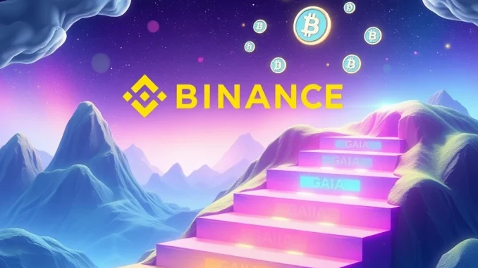 Binance Alpha GAIA airdrop with tiered point system for cryptocurrency rewards