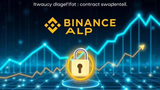 A visual representation of Binance Alpha facilitating the PUNDIAI contract swap, aiming to bolster investor confidence in the digital asset.