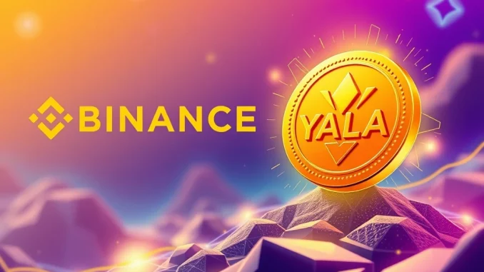 Binance Alpha platform showcasing Yala (YALA) crypto project, symbolizing new opportunities and crypto innovation within the Binance ecosystem.