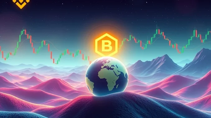 Digital interface displaying the upcoming Binance BIO/USDC perpetual contract launch, symbolizing new crypto trading opportunities.